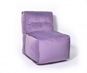Прямое модульное бескаркасное кресло Комфорт (Фиолет велюр) в Урае - uraj.germes-mebel.ru | фото